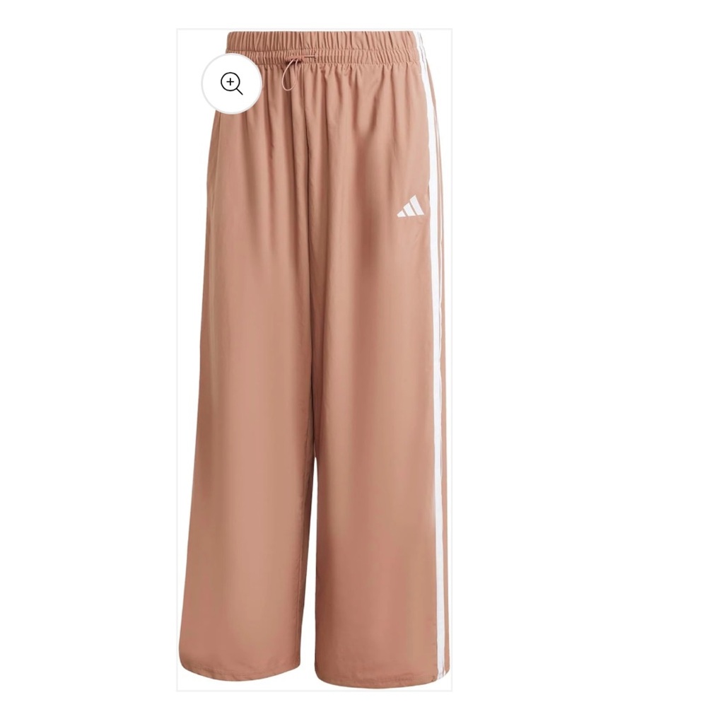 Adidas Three Stripe Woven Parachute Pants. iWarm Clay Color. New without tags.
